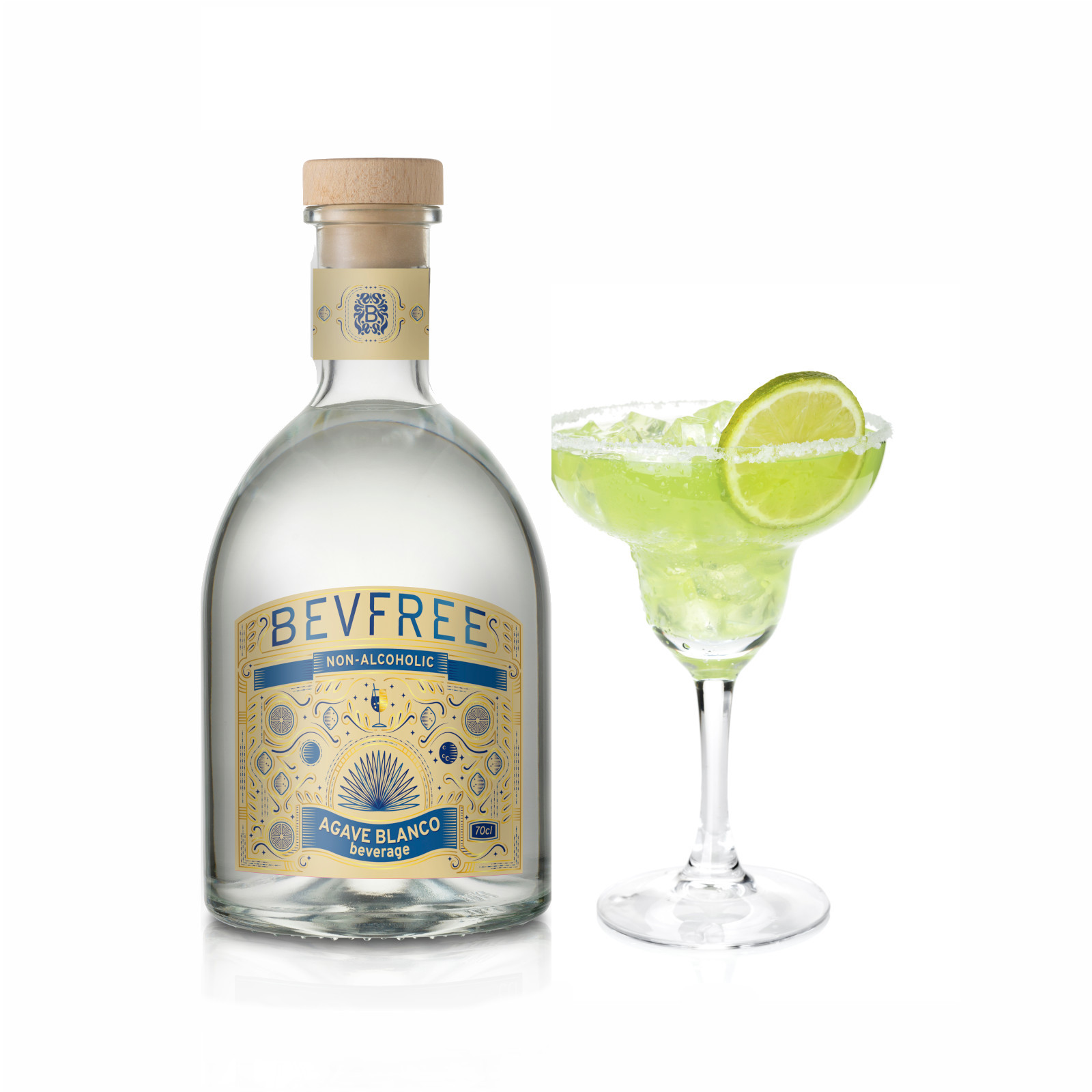 Bevfree Non-Alcoholic Margarita cocktail